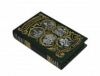 Полный курс лекций В.О. Ключевского в 3-х томах в кожаном переплете с тиснением цветной фольгой