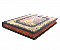 Полное собрание басен И.А. Крылова в кожаном переплете в подарочной коробке