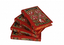 Собрание сочинений В. Набокова в 4 томах в кожаном переплете с тиснением