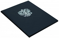 Кожаная папка адресная «Герб РФ!»