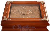 Деревянная ключница «Козерог»