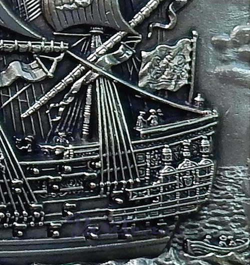 Подарочная деревянная ключница настенная «Каравелла»