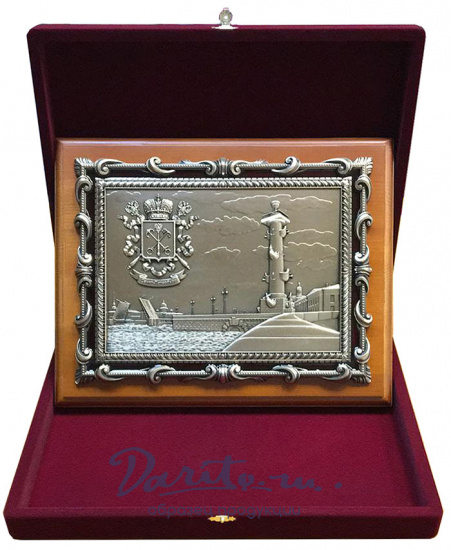 Плакетка «Стрелка Васильевского острова. Санкт-Петербург»