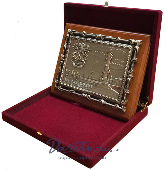 Плакетка «Стрелка Васильевского острова. Санкт-Петербург»