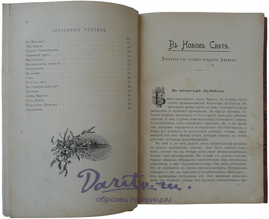 Два героя в новом свете: Завоевание Мексики (Антикварная книга 1903г.)