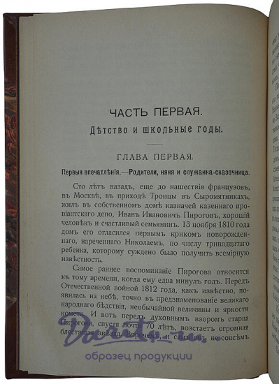 Авенариус В.П. Молодость славного русского хирурга и педагога Н.И. Пирогова (Антикварная книга 1909г.)