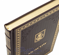 Книга Moscow/ Москва в кожаном переплете на английском языке