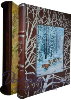 Русская охота. Лаковая миниатюра с изображением животных.