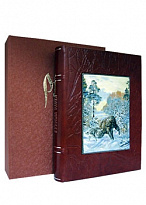 Русская охота. Лаковая миниатюра с изображением животных.