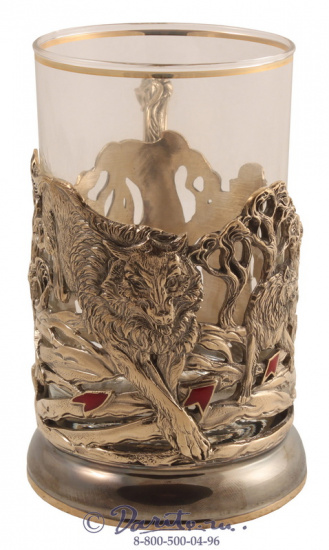 Подстаканник «Охота на волков»