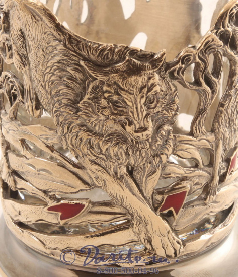 Подстаканник «Охота на волков»