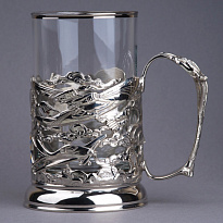 Подстаканник из латуни с никелированием «Авиация»