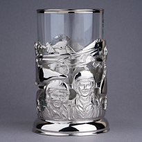 Подстаканник из латуни с никелированием «ВКС»