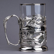 Подстаканник из латуни с никелированием «ВКС»