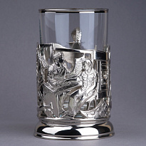 Подстаканник из латуни с никелированием «Медицина»