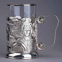 Подстаканник с никелированием «Танки»