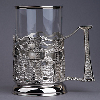 Подстаканник из латуни с никелированием «Энергетики»