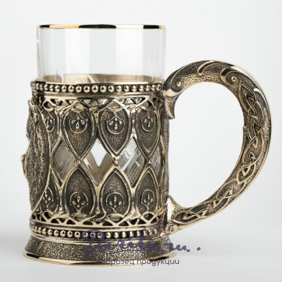 Подстаканник из латуни «Медведь»