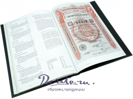 Подарочная книга Золотой запас Империи в кожаном составном переплете с тиснением золотой фольгой