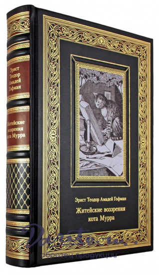 Гофман Э. Т., Подарочная книга. Житейские воззрения кота Мурра в кожаном переплете с тиснением