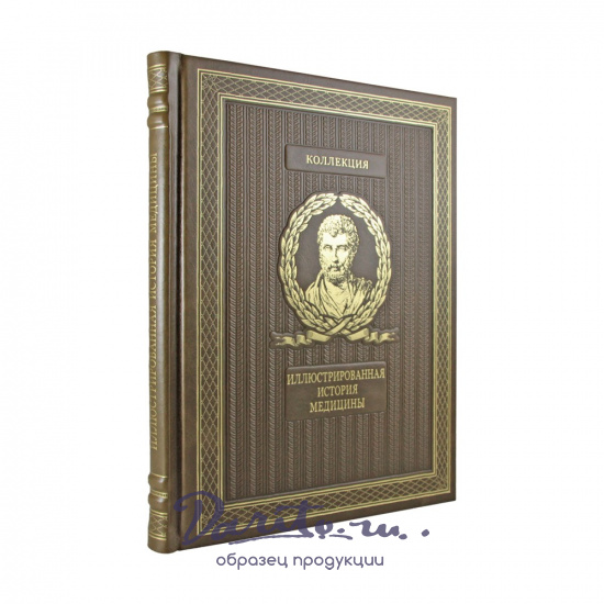 Подарочная книга. Иллюстрированная история медицины в кожаном переплете