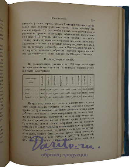 Маевский В.Т. Кутаисская губерния. Военно-статистическое описание (Антикварная книга 1896г.)