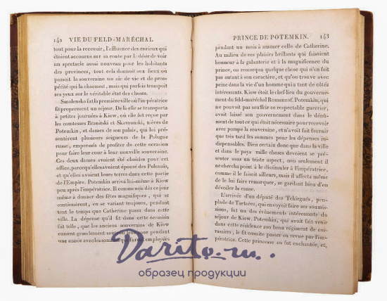 Жизнь князя Потемкина, фельдмаршала на службе России при Екатерине II, написанная на основе лучших немецких и французских произведений (Антикварная кн