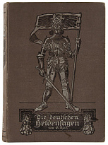 Антикварное издание «Немецкий героический эпос. Klee G. Die deutschen heldensagen»