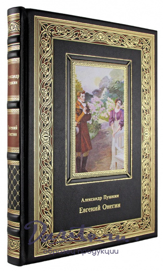 Подарочная книга. Евгений Онегин в кожаном переплете с тиснением